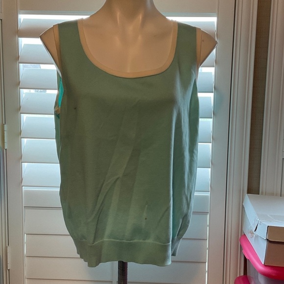 Jones New York Mint Green Tank Top - Picture 1 of 8